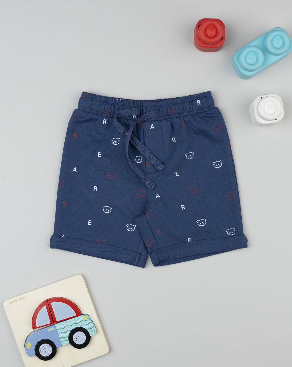 Shorts bimbo blu allover