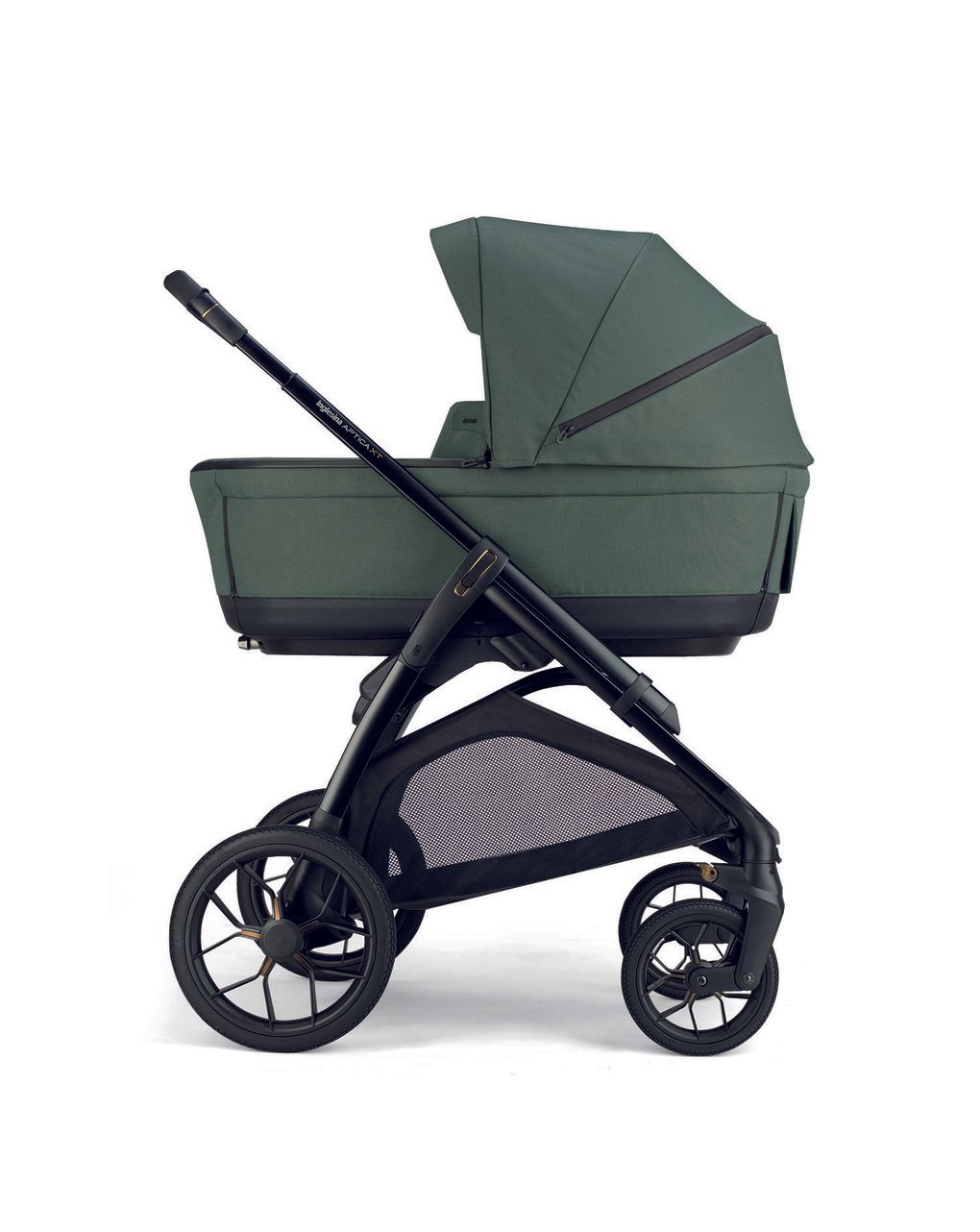 Aptica xt system quattro - taiga green con telaio black e seggiolino auto darwin infant - inglesina