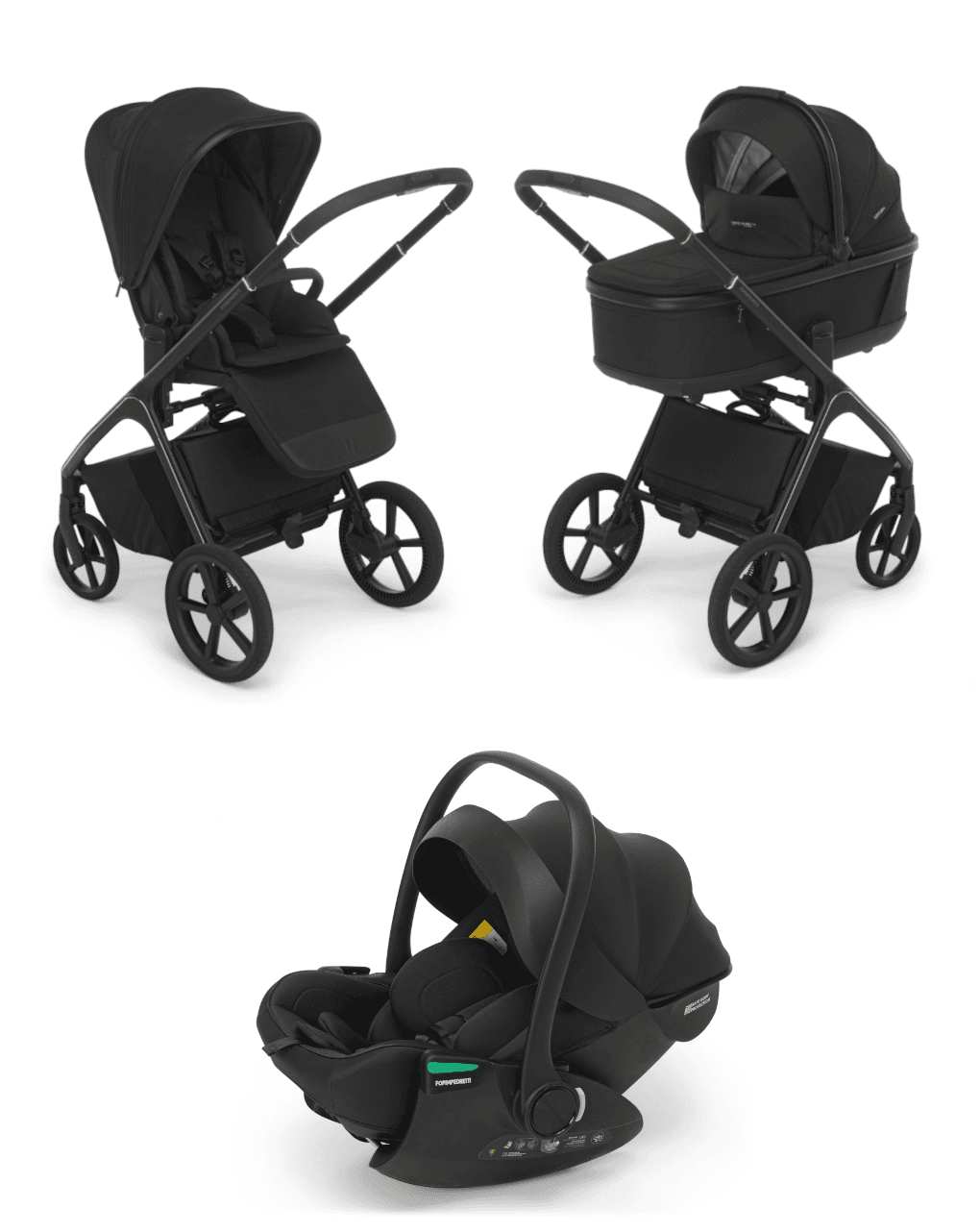 Trio commander onyx black disk rek ebony + adattatore - foppapedretti