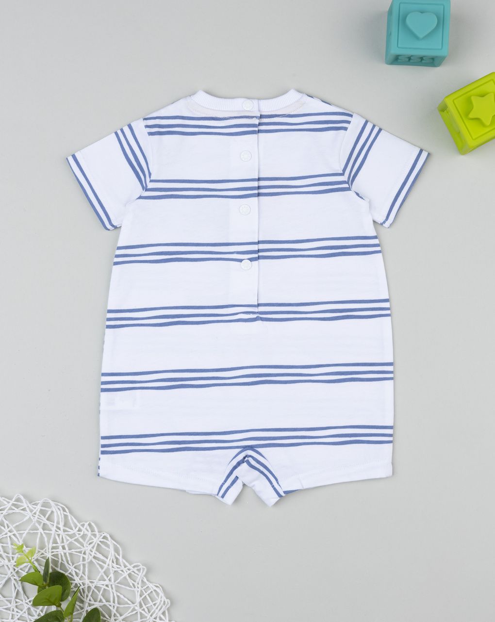 Pagliaccetto bimbo rigato blu playa