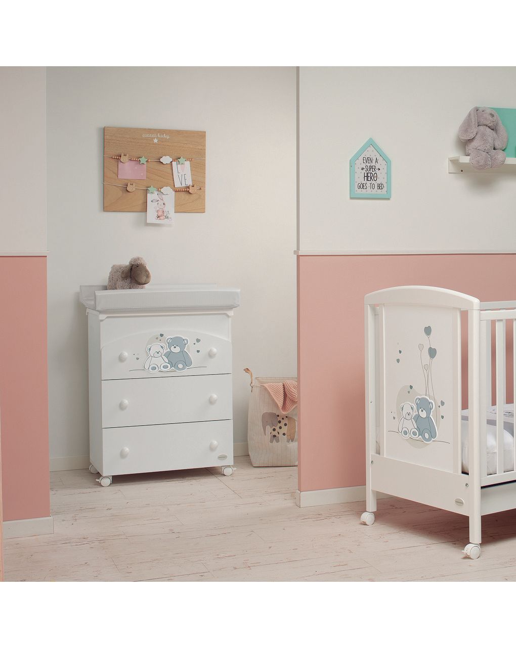 Bagnetto fasciatoio mascotte bianco - foppapedretti