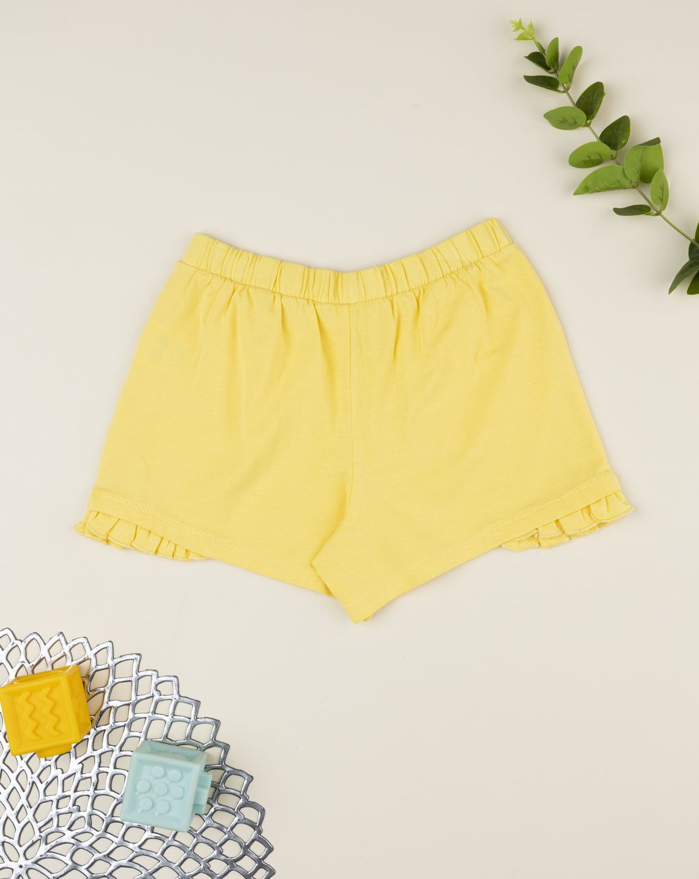 Shorts bimba gialli