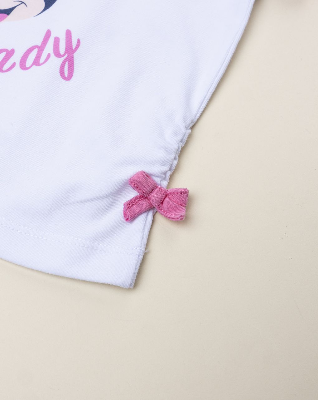 T-shirt bimba bianca minnie rosa