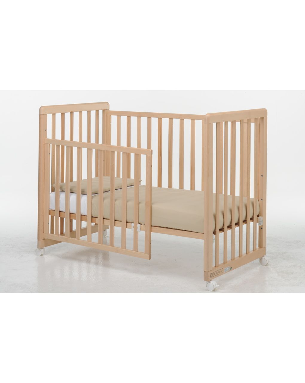 Lettino forever 8 in 1 naturale tessile sand - brevi