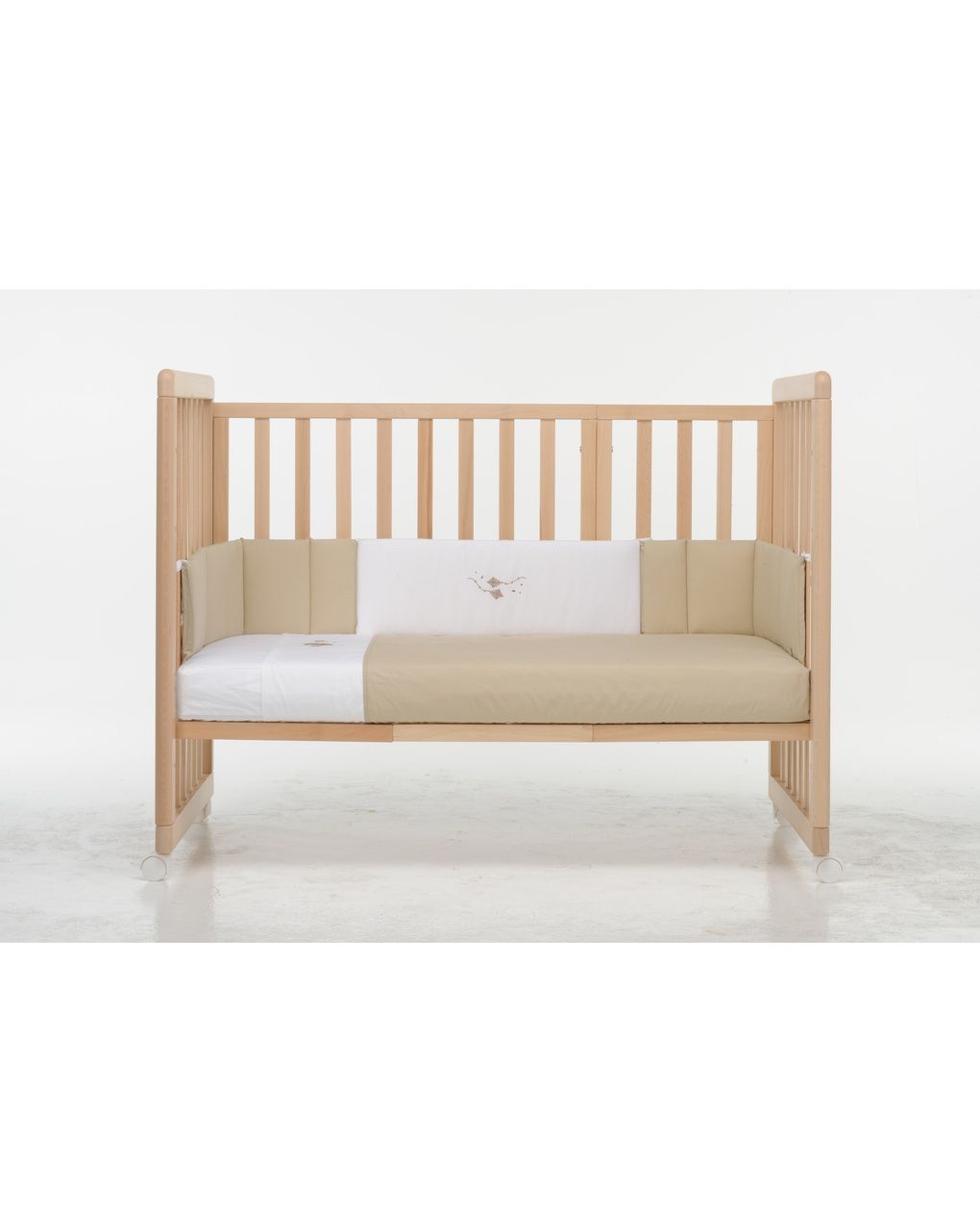 Lettino forever 8 in 1 naturale tessile sand - brevi