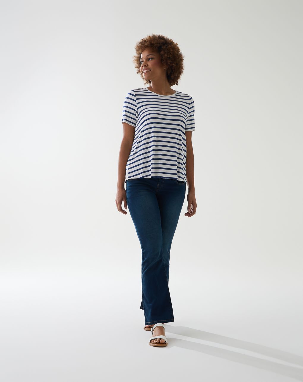 T-shirt allattamento rigata