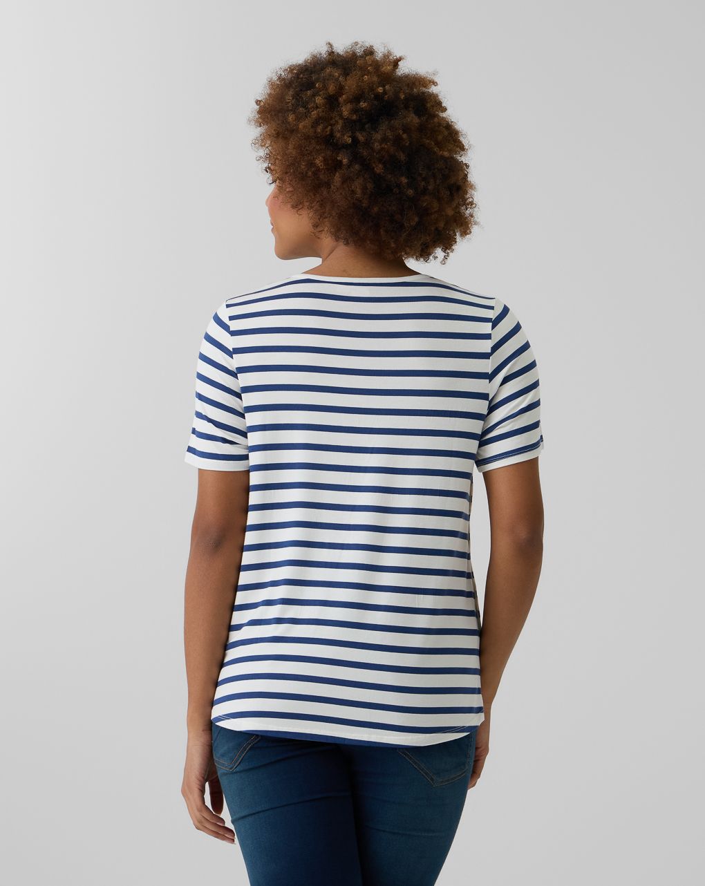 T-shirt allattamento rigata