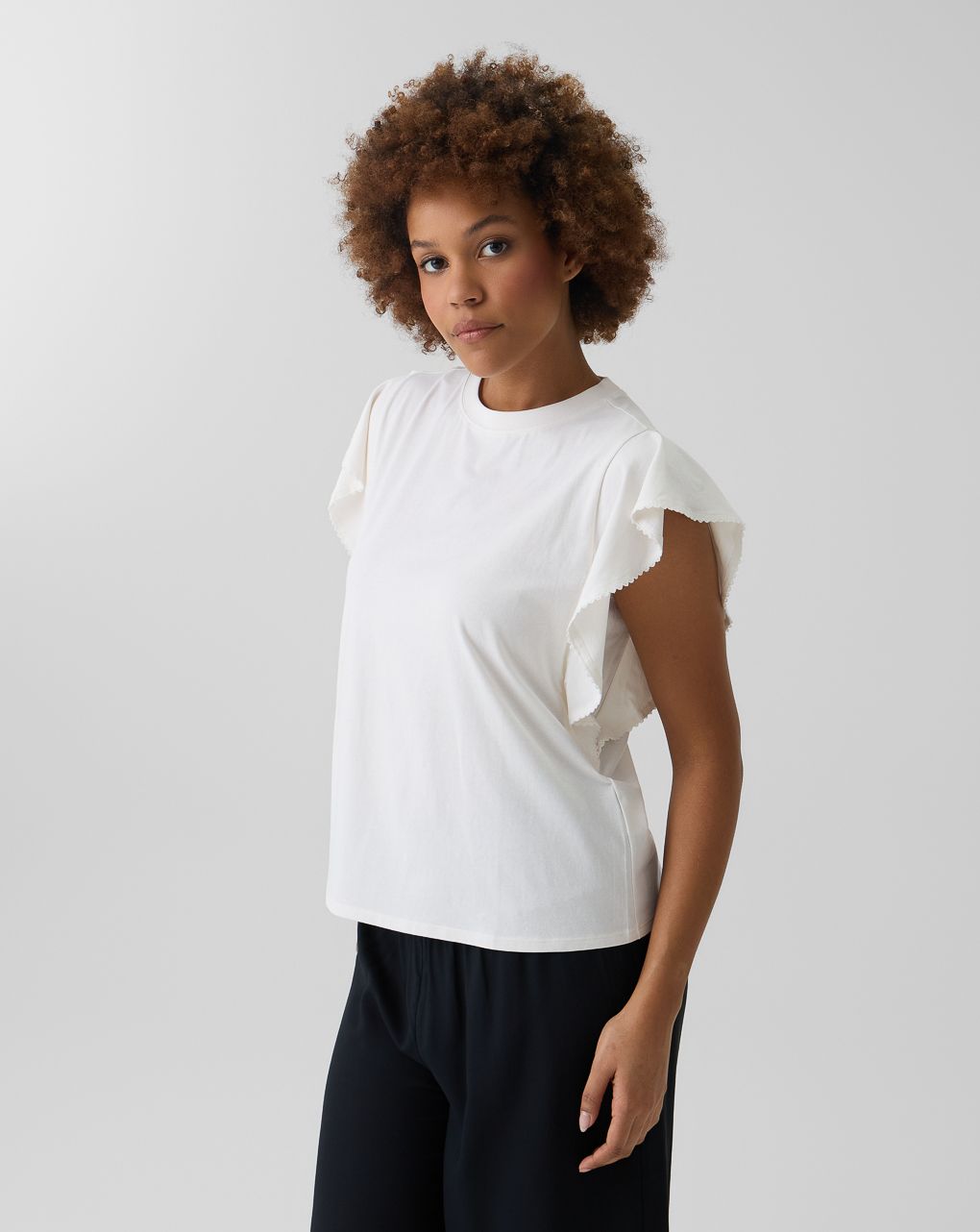 T-shirt bianca allattamento maniche ampie