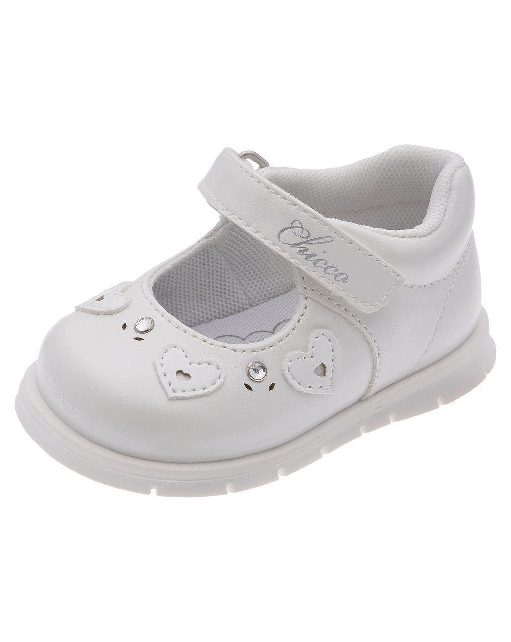 Ballerina bianca bimba chicco con cuori - festa