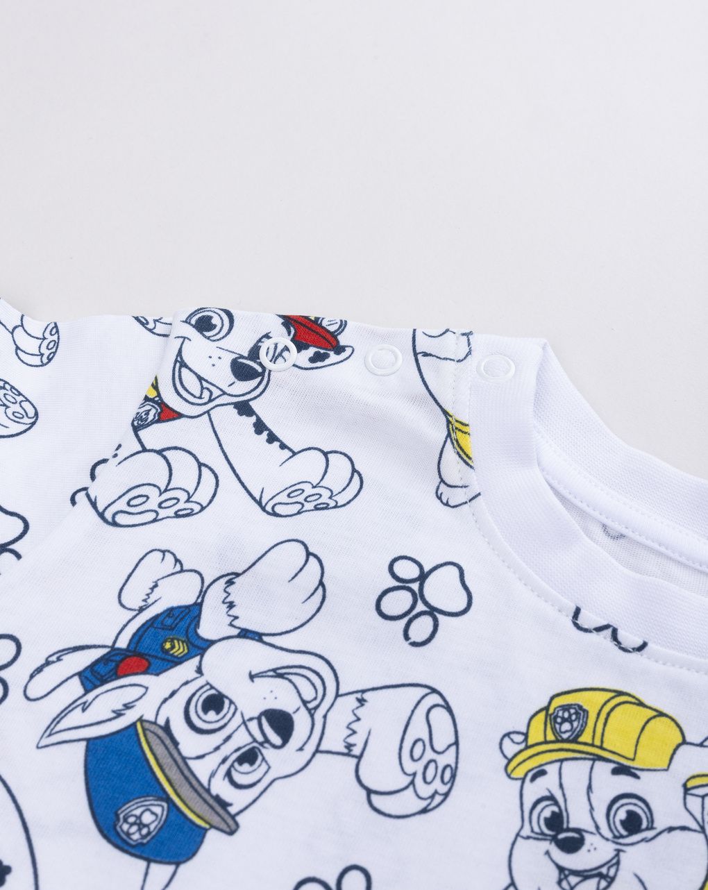 Pigiama corto bimbo bianco paw patrol