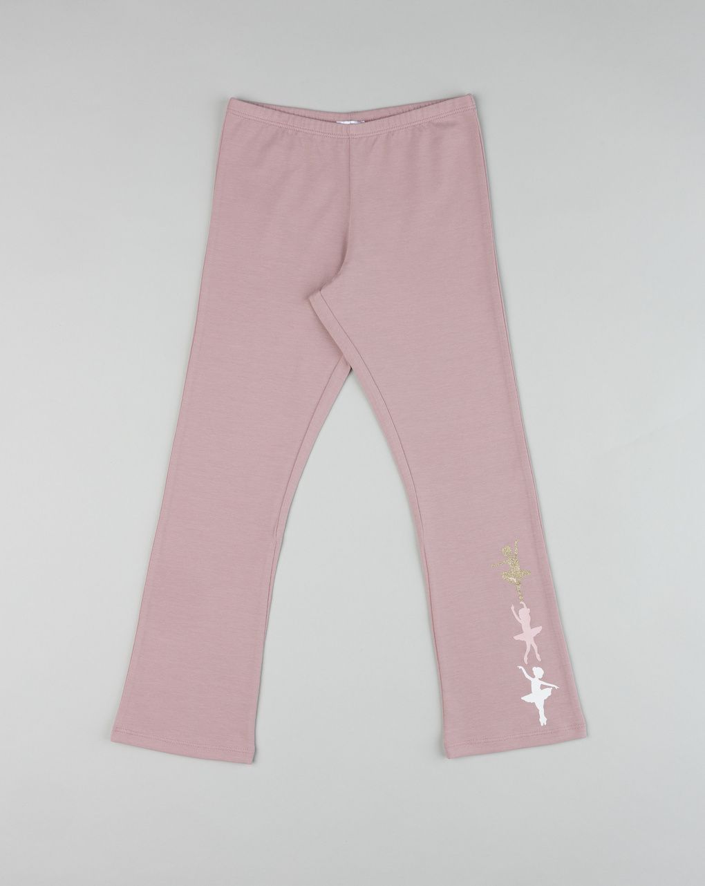 Legging a zampa bimba rosa