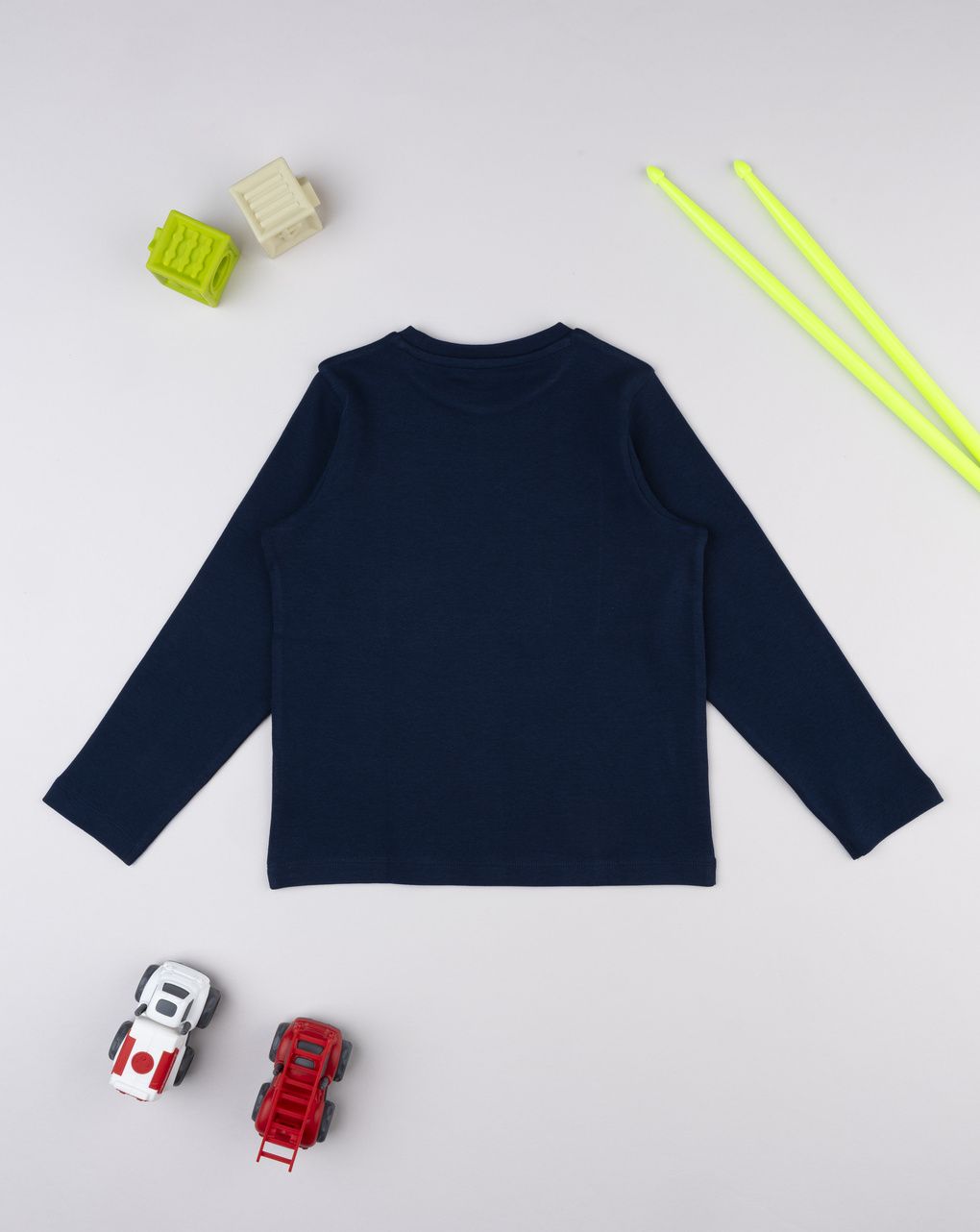 T-shirt bambino blu patch dino