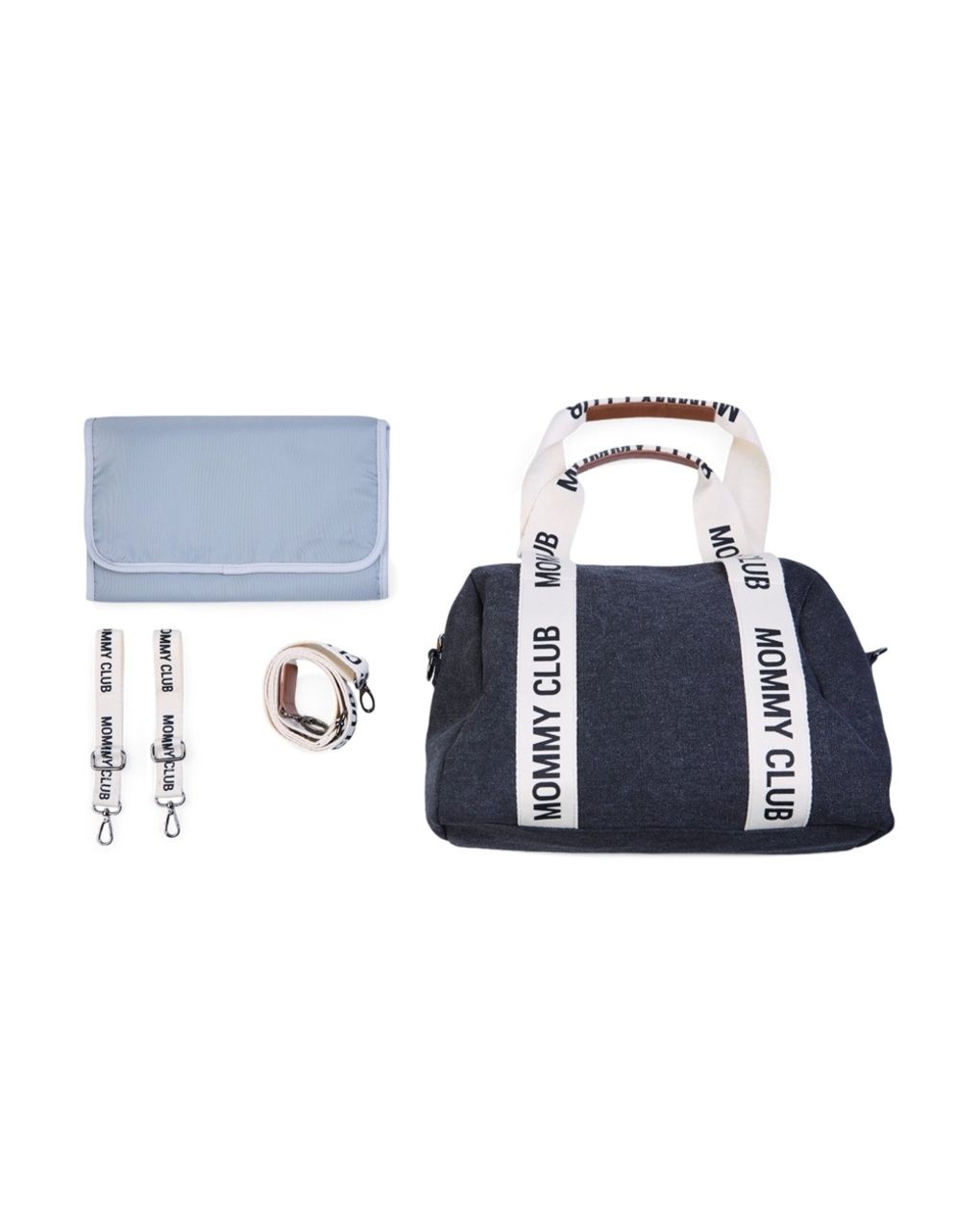 Borsa mommy club tela nera - childhome