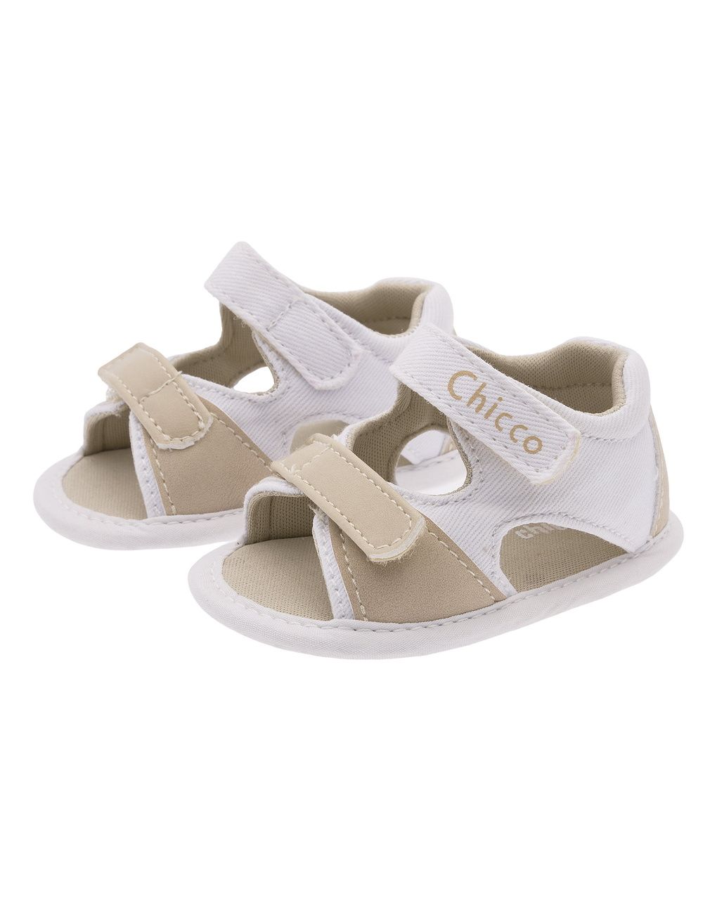 Sandalo neimos chicco bimbo beige/bianco