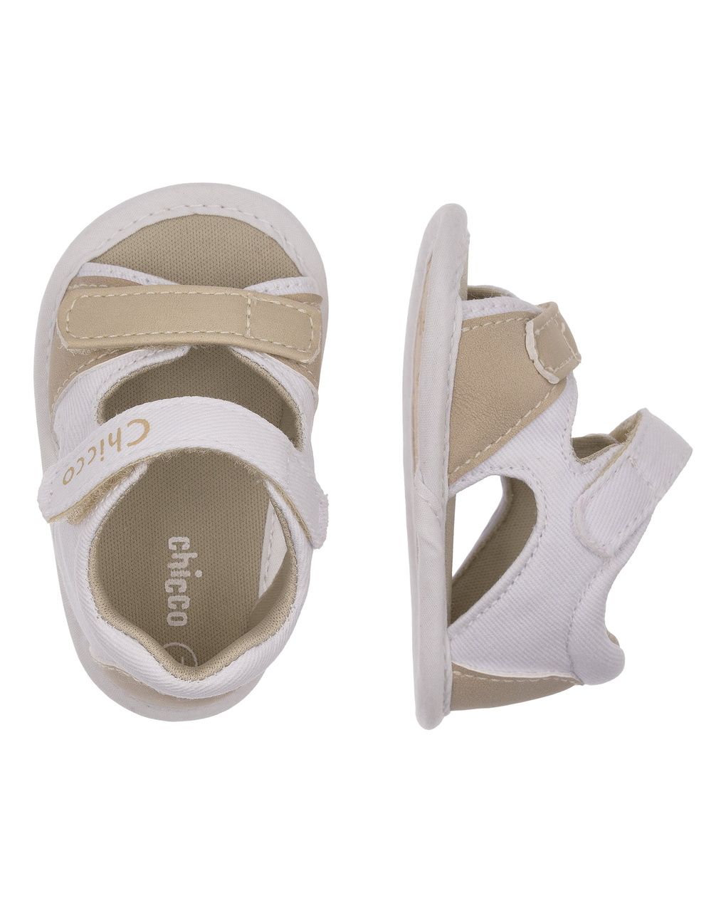 Sandalo neimos chicco bimbo beige/bianco