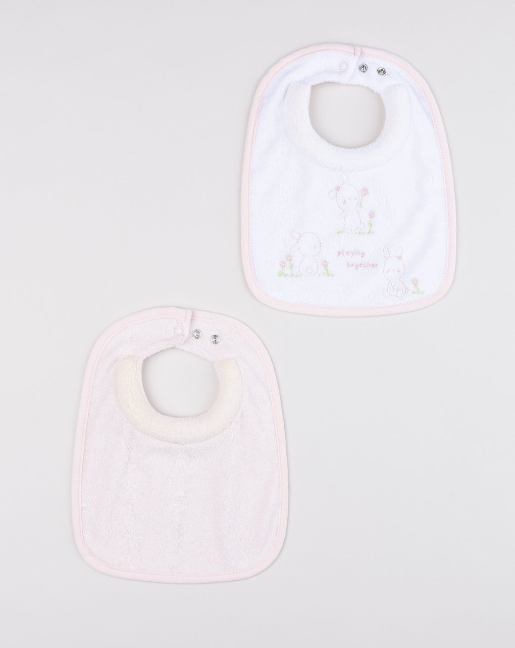 Bavaglini neonata coniglietti – set 2 pezzi