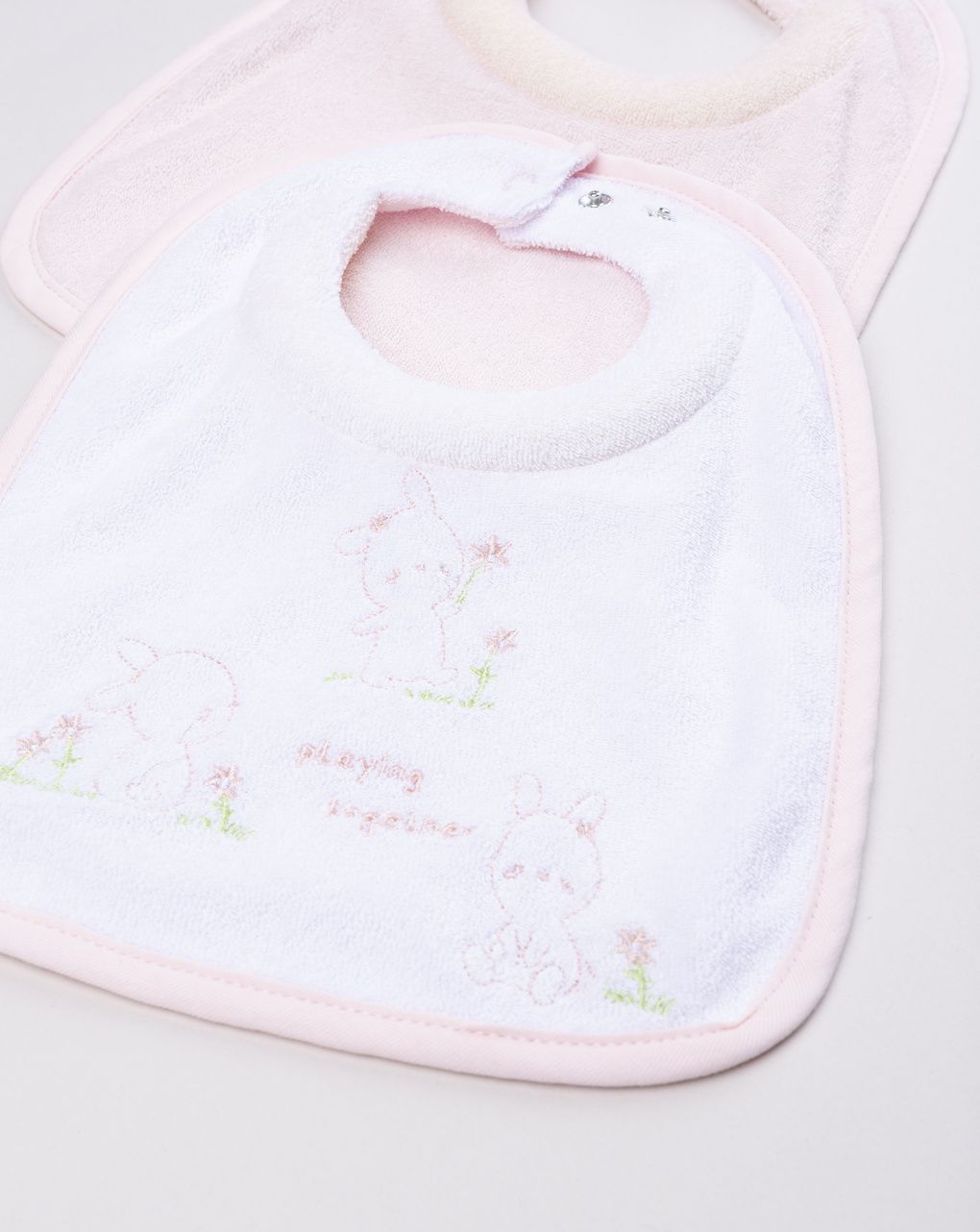 Bavaglini neonata coniglietti – set 2 pezzi