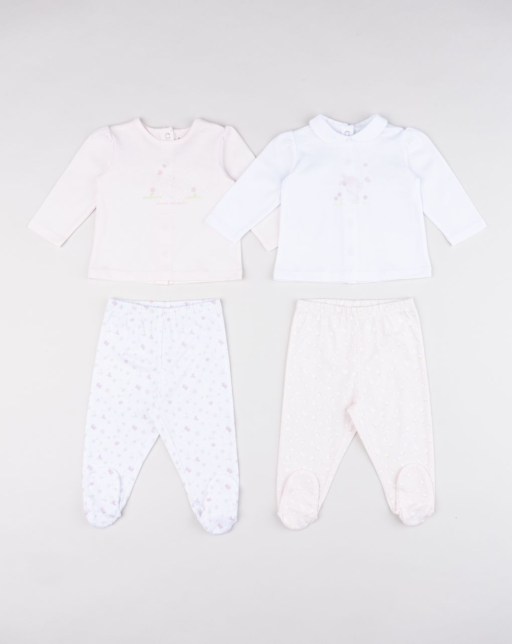 Pack 2 completi neonata – maglia + ghettina