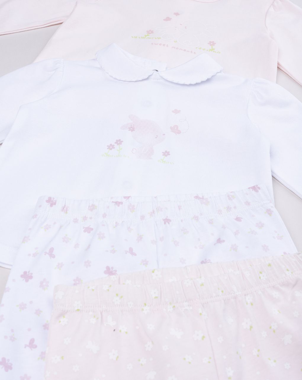 Pack 2 completi neonata – maglia + ghettina