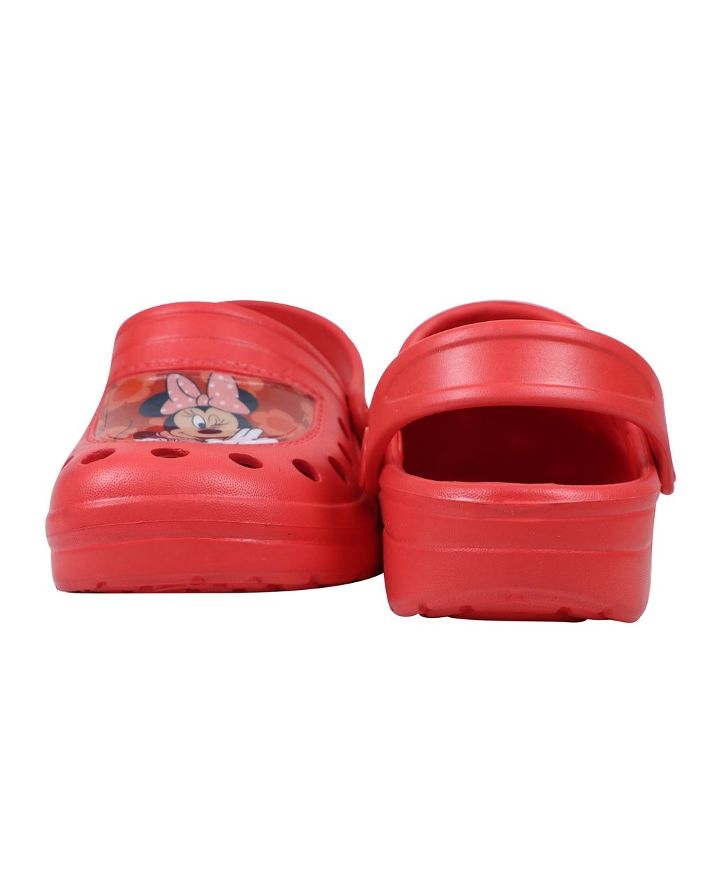 Sabot silver bambina rosso minnie
