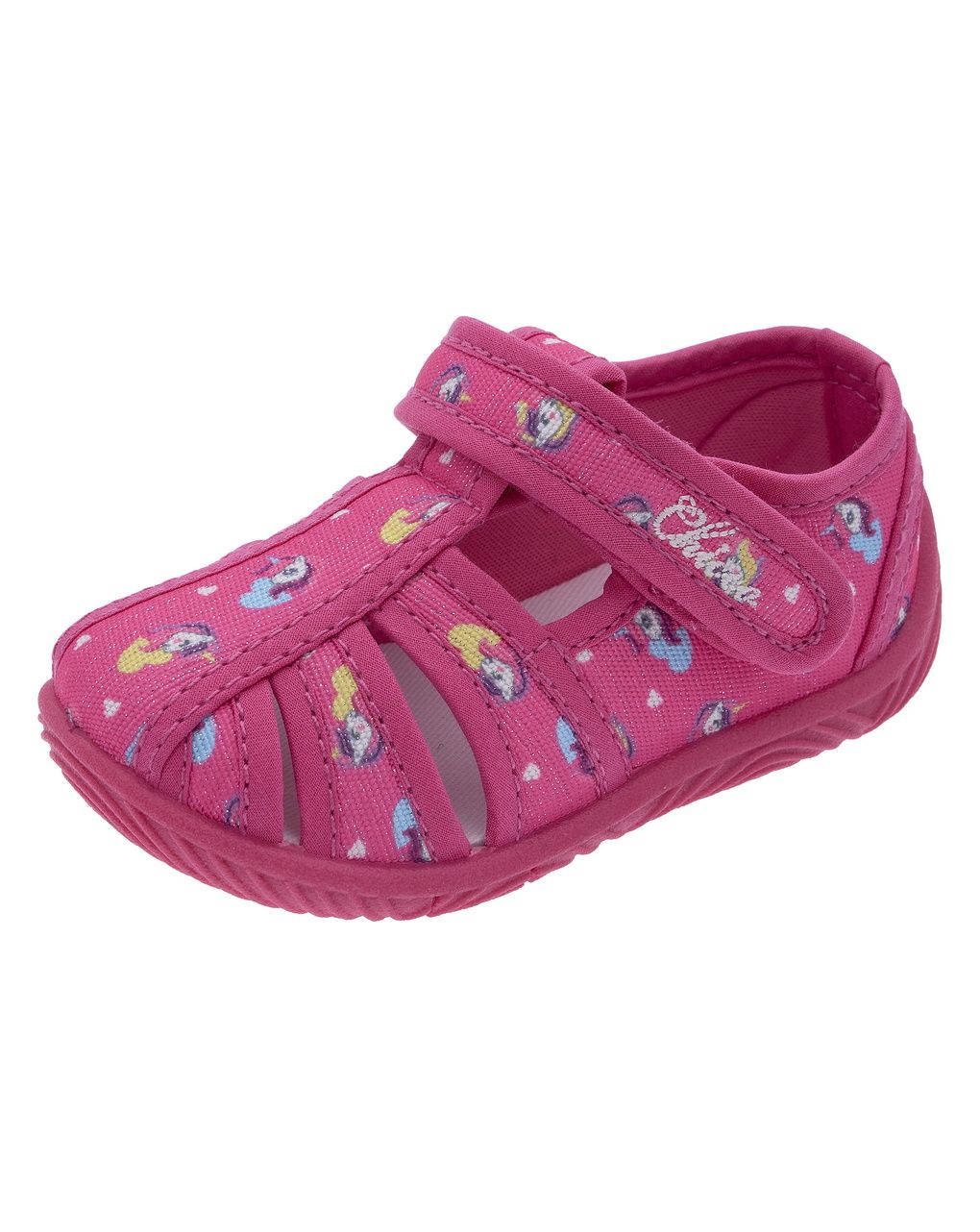 Pantofole fucsia bimba casa e asilo con strappo - chicco
