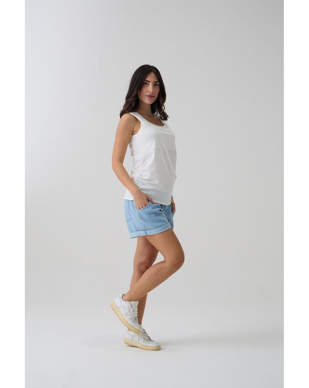 Canotta allattamento bianca