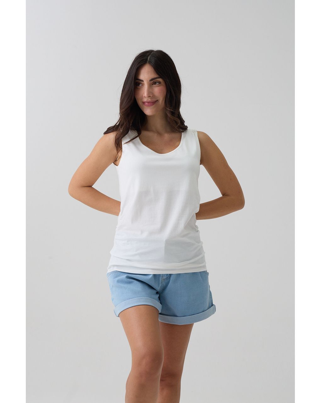 Canotta allattamento bianca