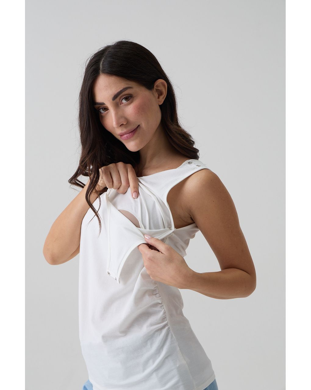 Canotta allattamento bianca