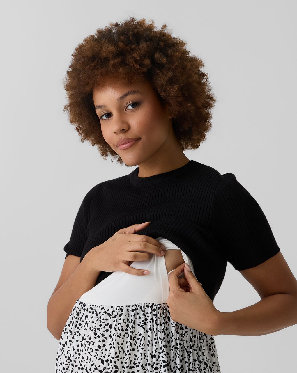 Abito premaman allover 2 pezzi