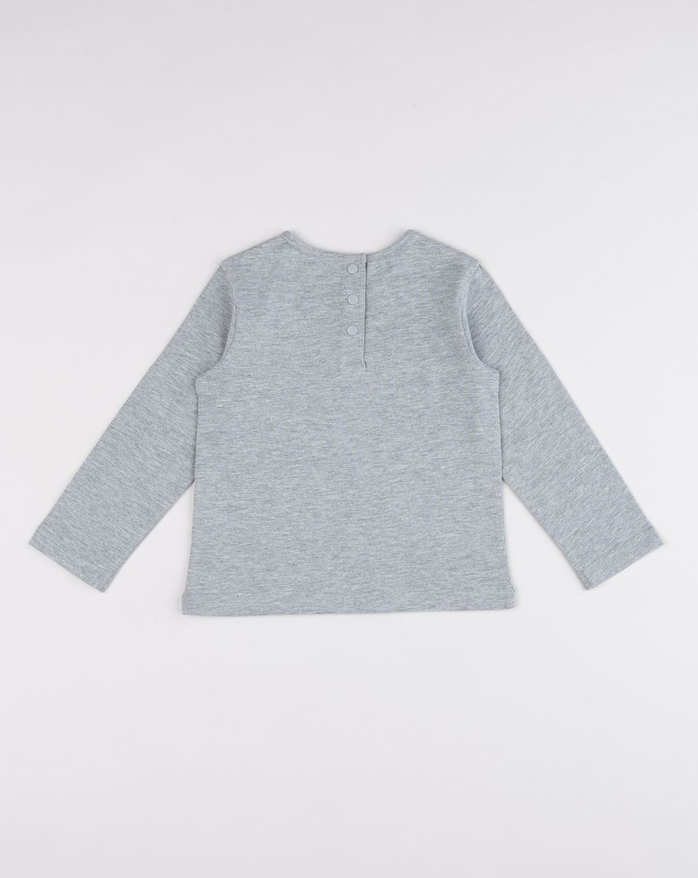 T-shirt bimba grigia stampa ballerina