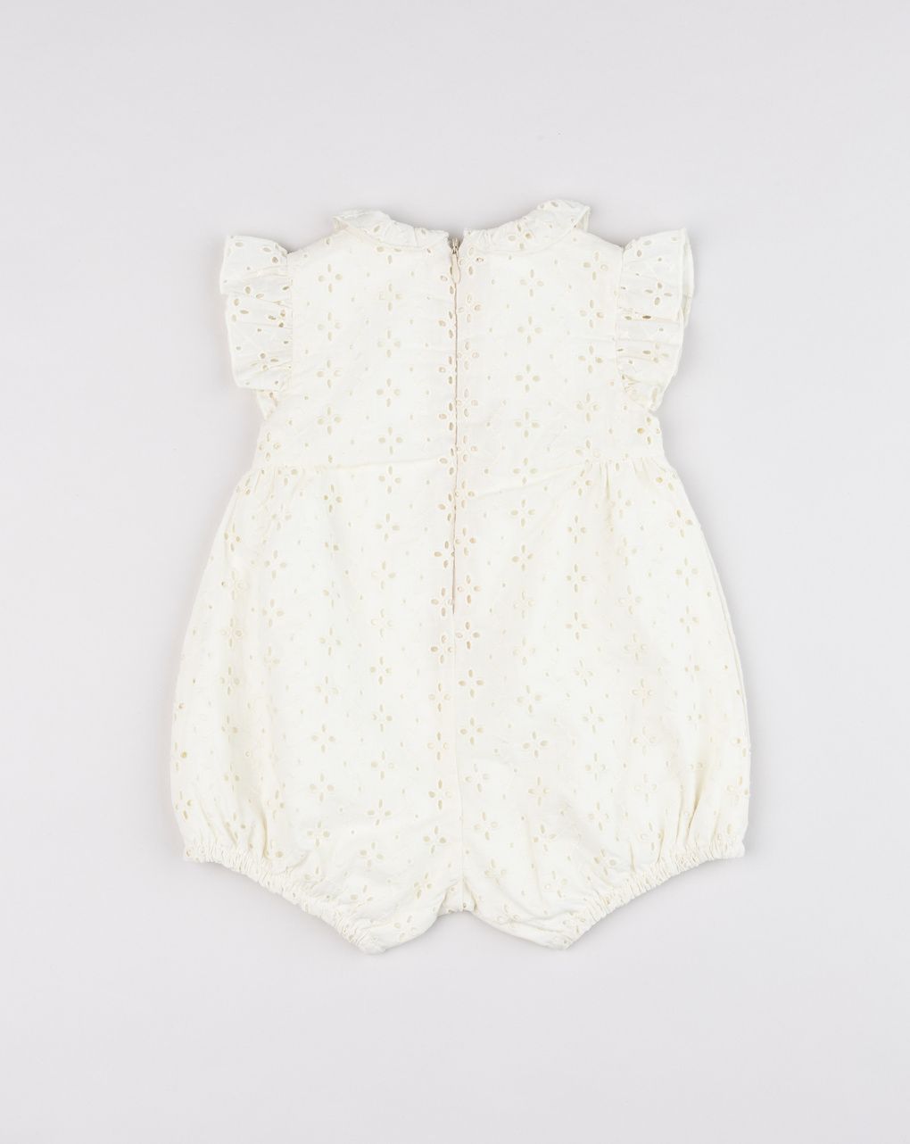 Pagliaccetto elegante neonata sangallo