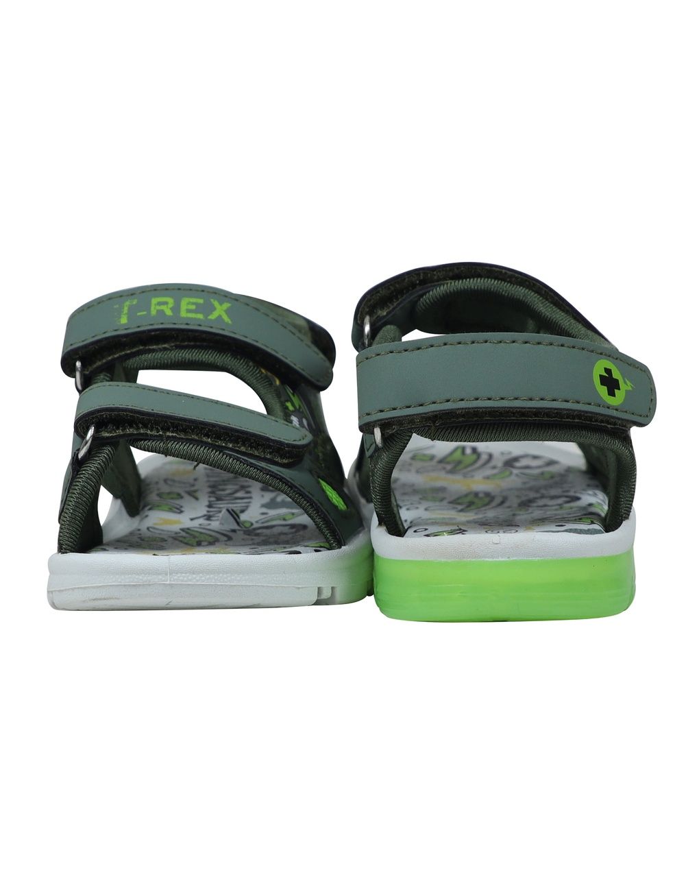 Sandalo bambino verde t-rex