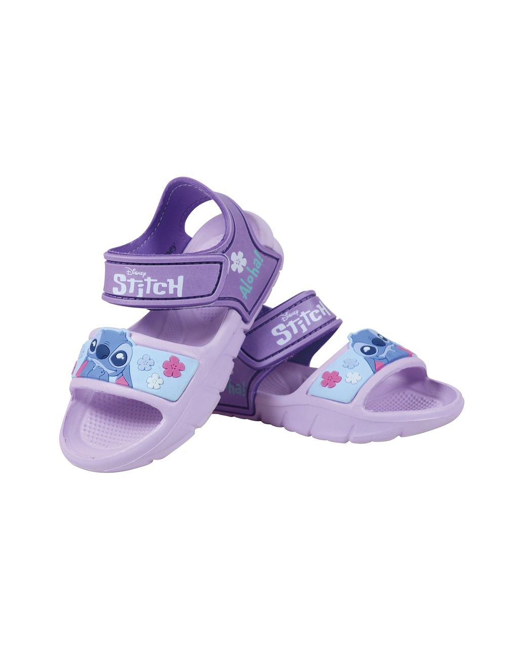 Sandalo bambina lilla stitch