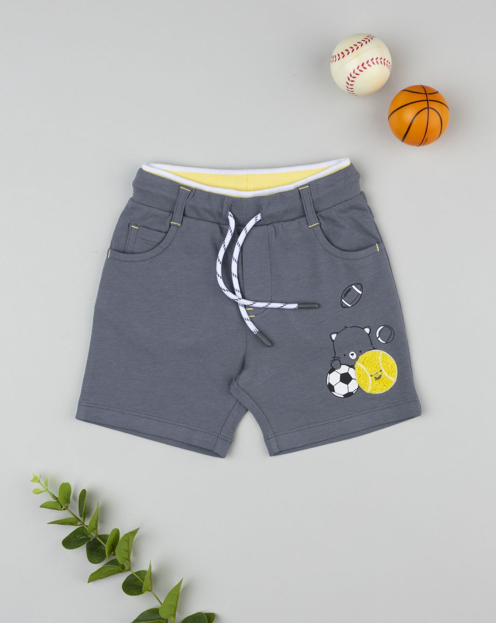 Shorts bimbo grigio
