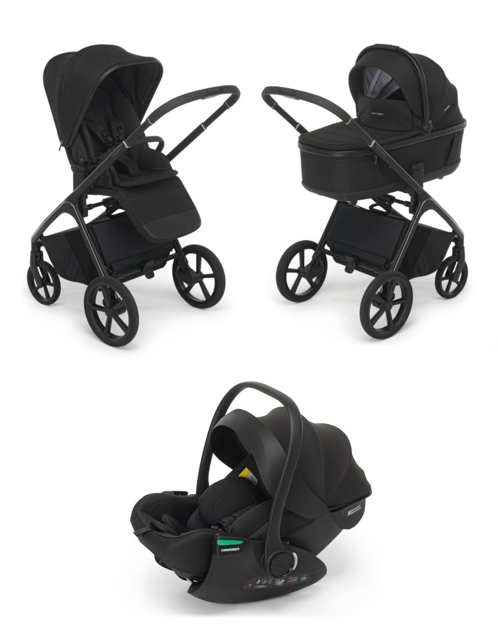 Trio commander onyx black disk rek ebony + adattatore - foppapedretti