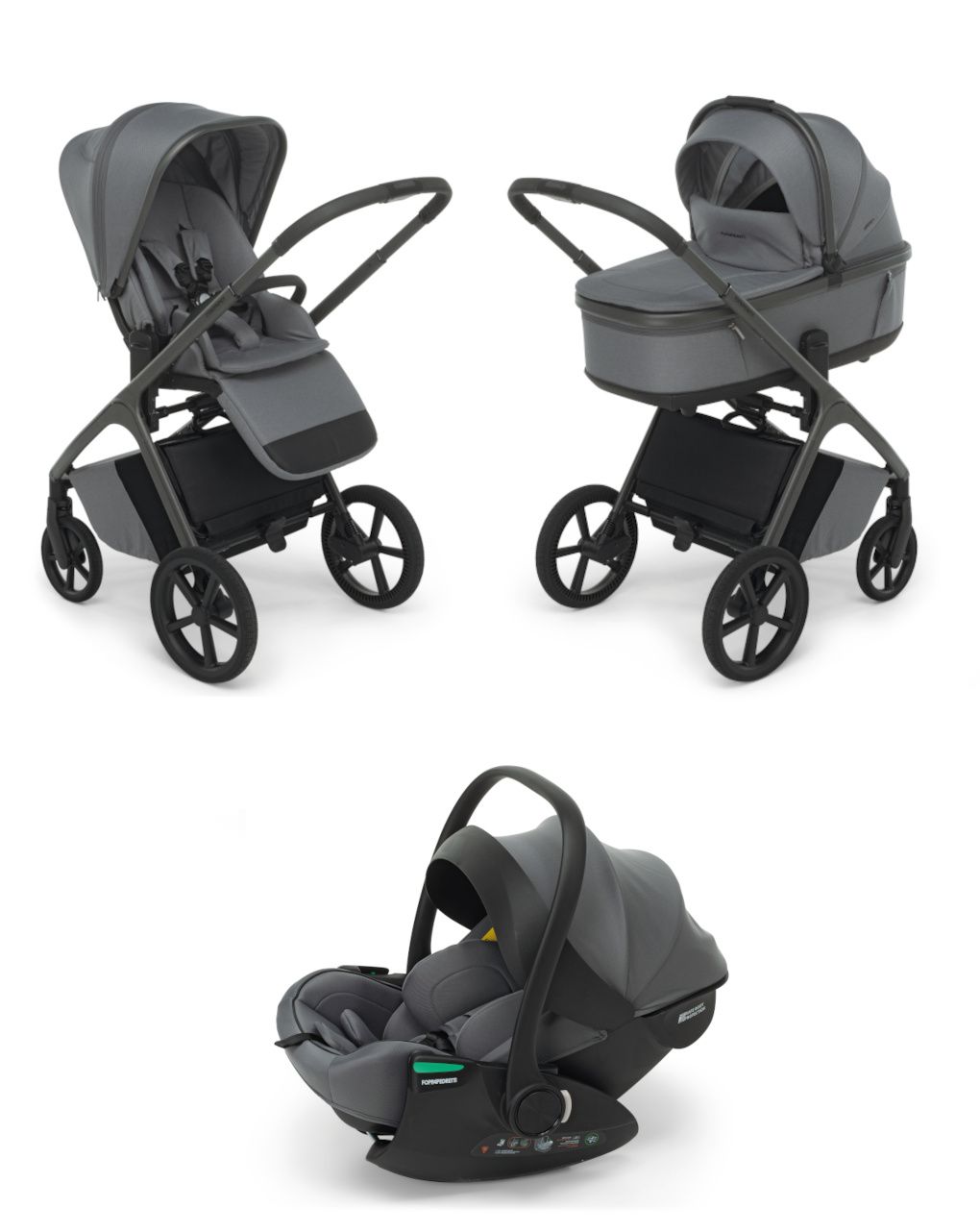 Trio commander stell grey disk rek stone + adattatore - foppapedretti