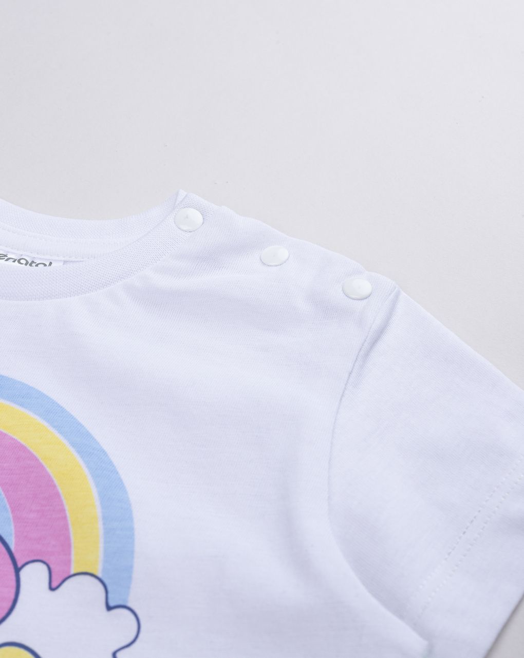 Pigiama estivo bimba con unicorno e arcobaleno