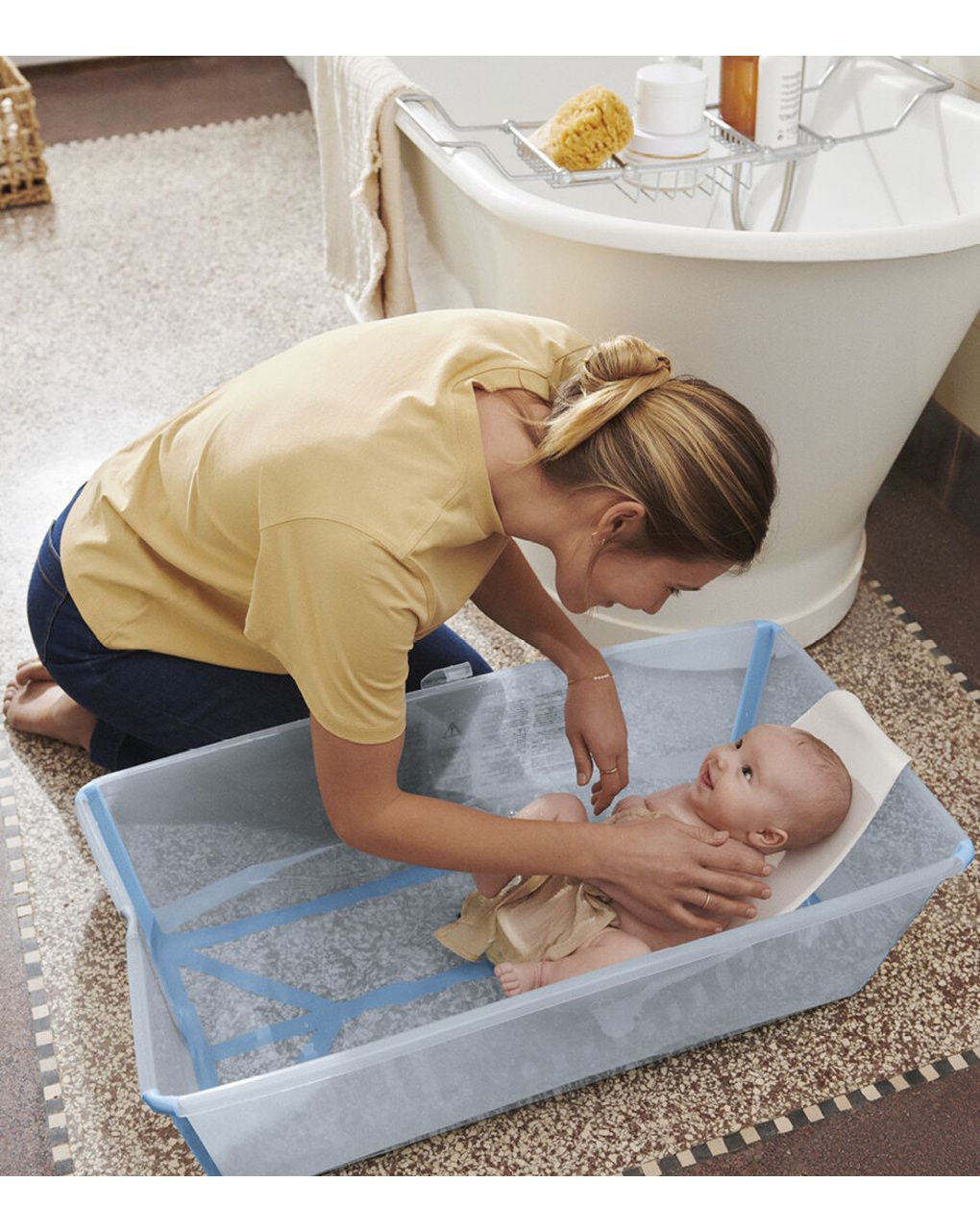 Vaschetta pieghevole flexi bath® xl - ocean blue - stokke®