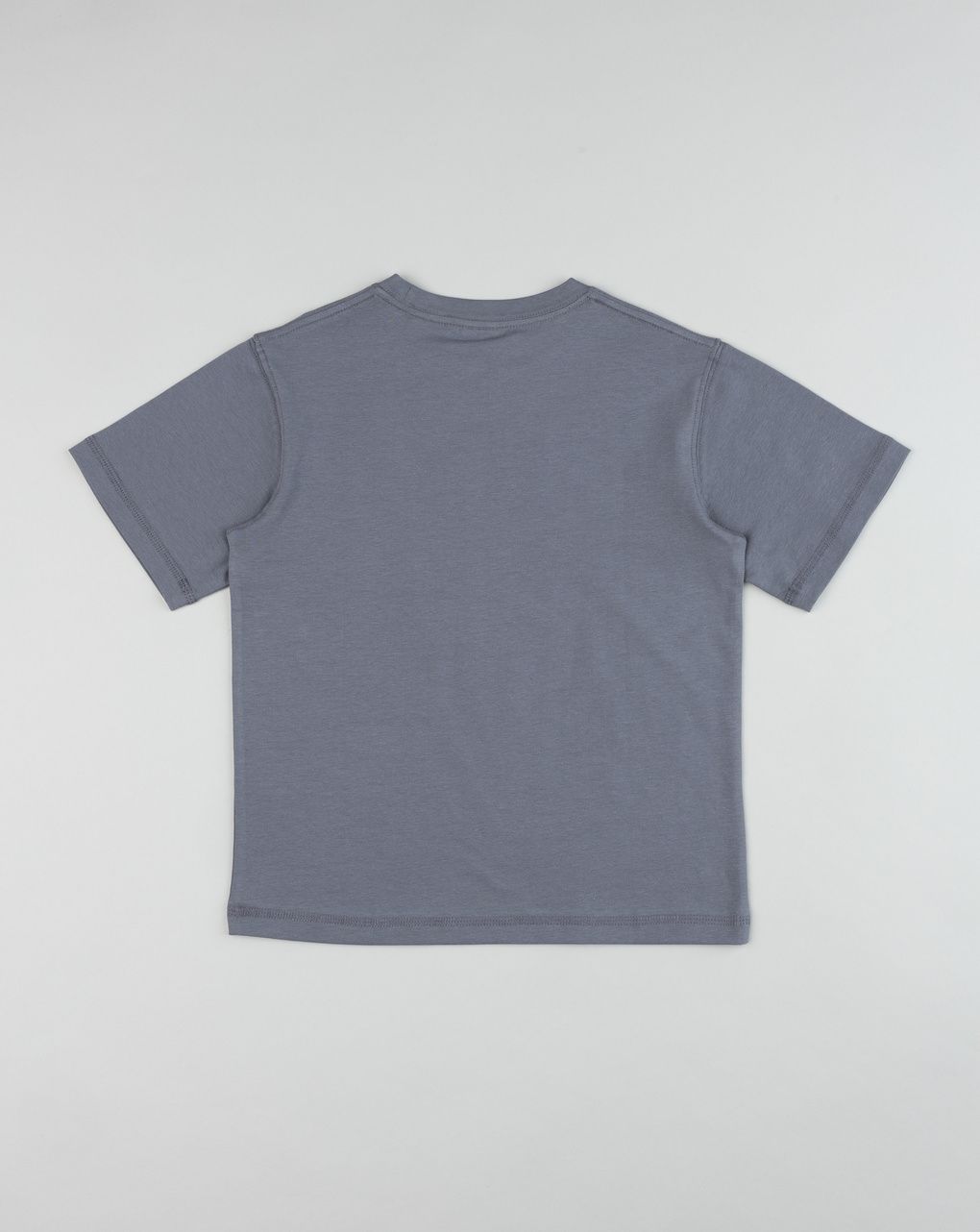 T-shirt maniche corte bambino grigio scuro con stampa