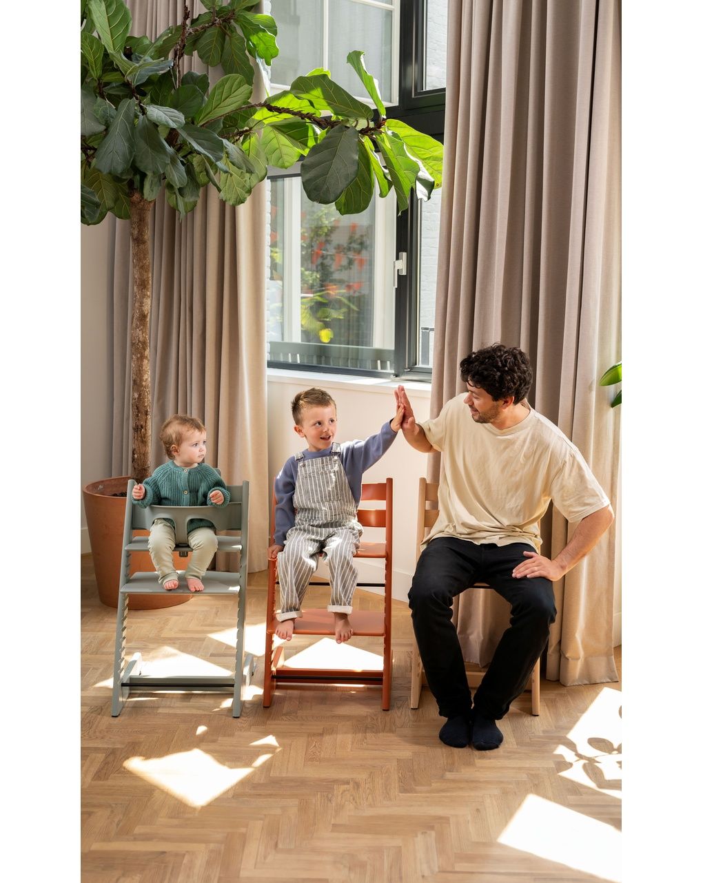 Sedia tripp trapp®  faggio - prodotto personalizzabile - glacier green - stokke®