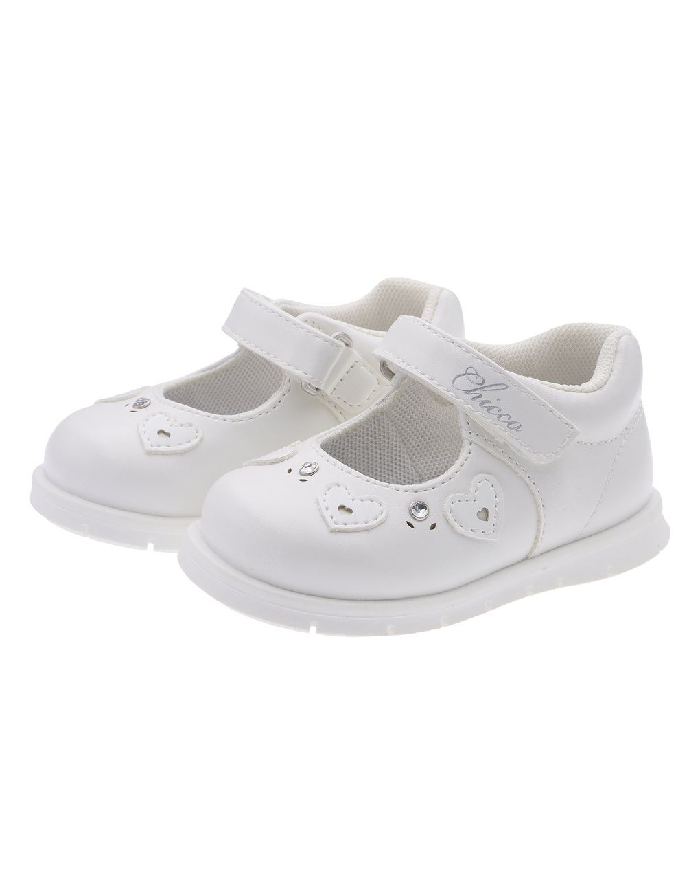 Ballerina bianca bimba chicco con cuori - festa