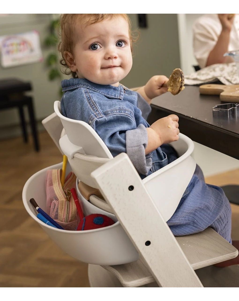 Sedia tripp trapp®  faggio - prodotto personalizzabile - sbiancato - stokke®