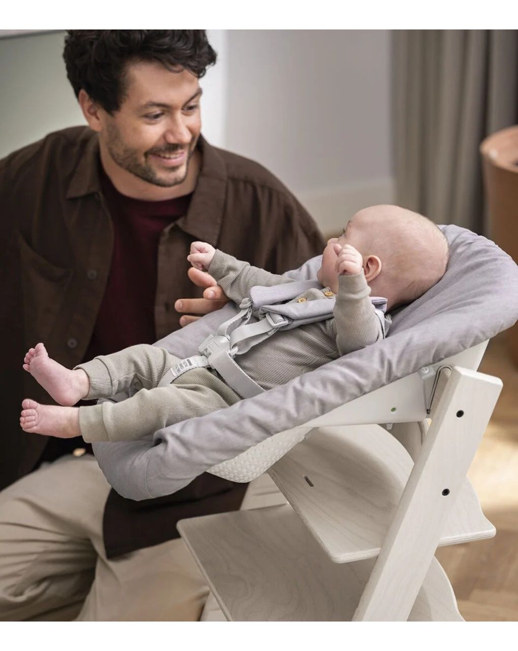 Sedia tripp trapp®  faggio - prodotto personalizzabile - sbiancato - stokke®