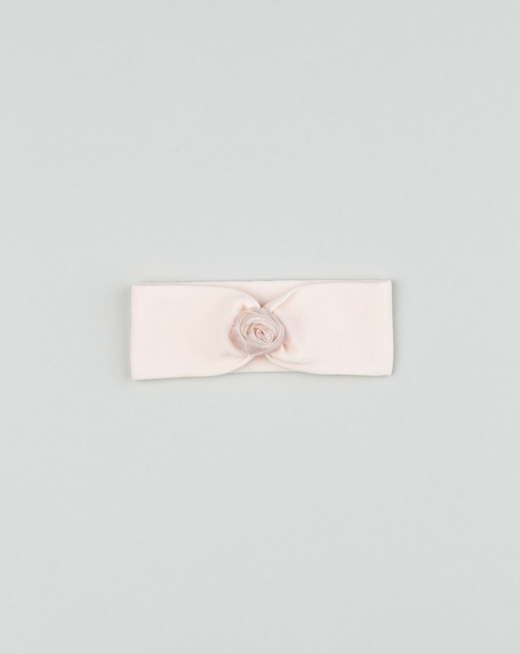 Fascia capelli neonata rosa fuore in organza