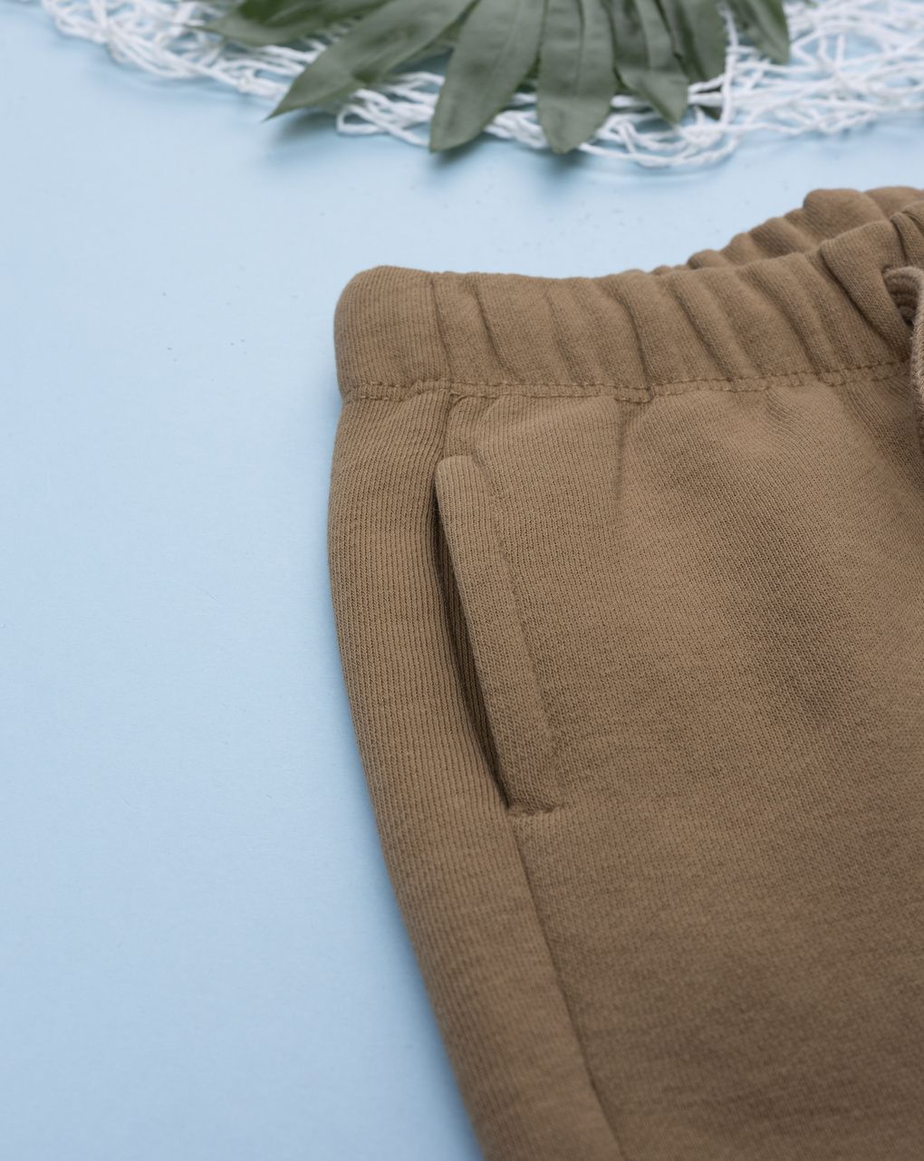 Pantalone bimbo marrone patch animali