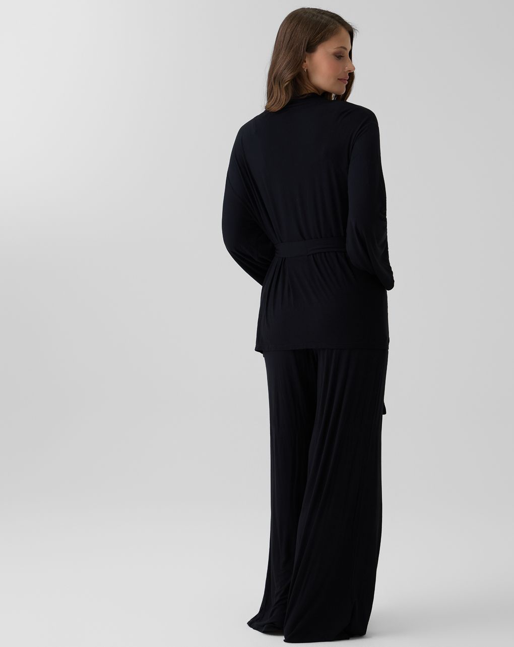 Vestaglia donna kimono corta nera