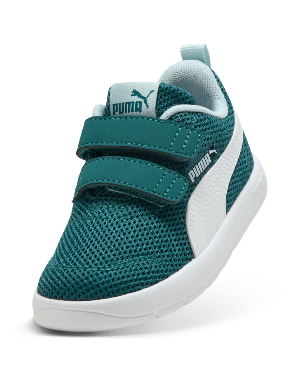 Scarpe bambino puma courtflex v3 mesh verde