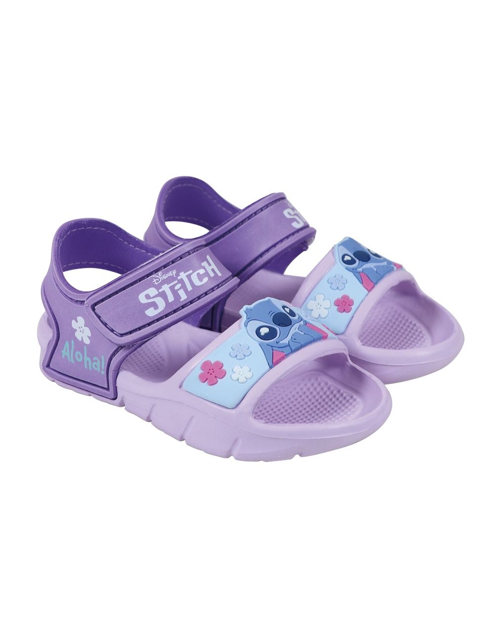 Sandalo bambina lilla stitch