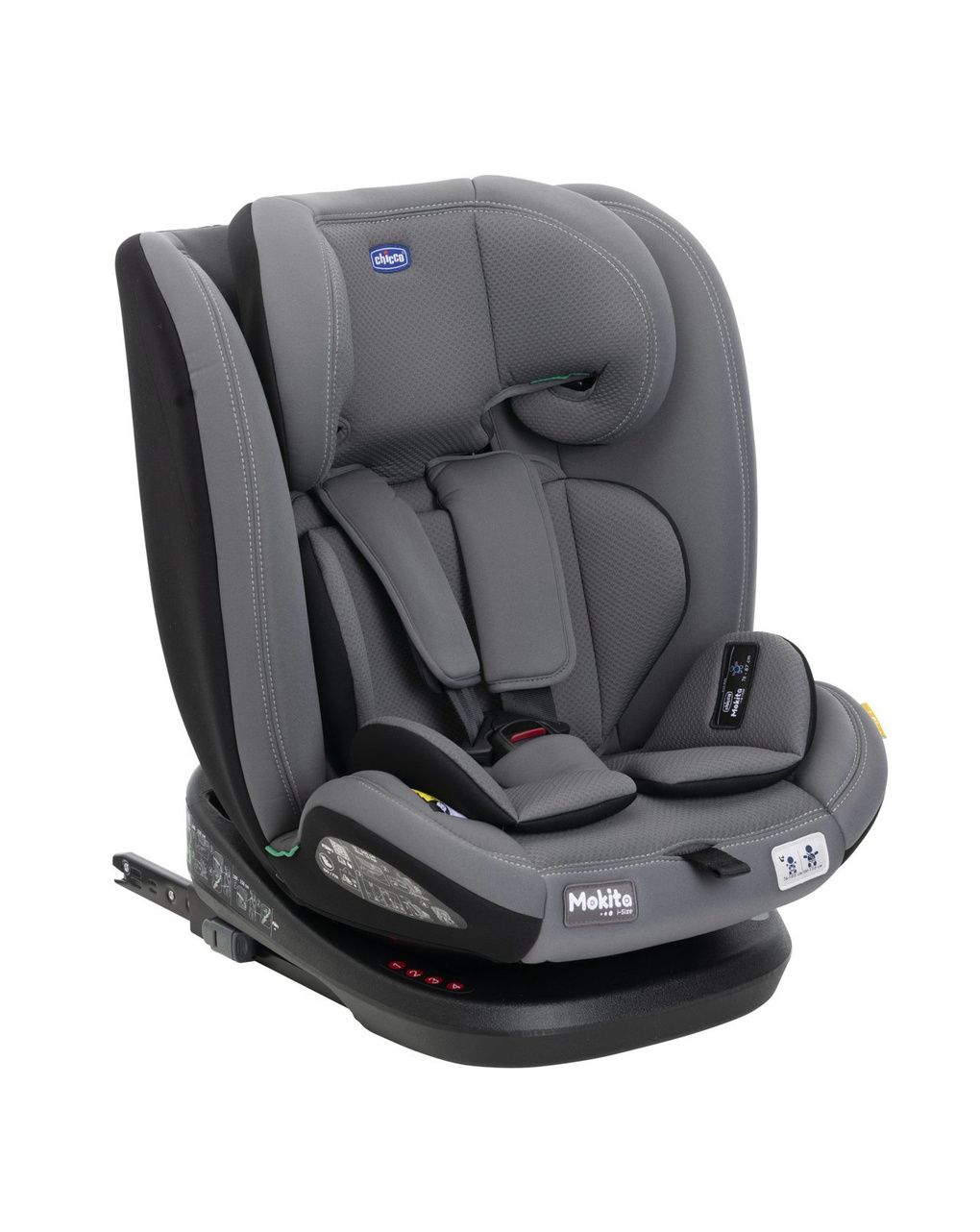 Seggiolino  mokita i-size (76-150 cm) grey black - chicco