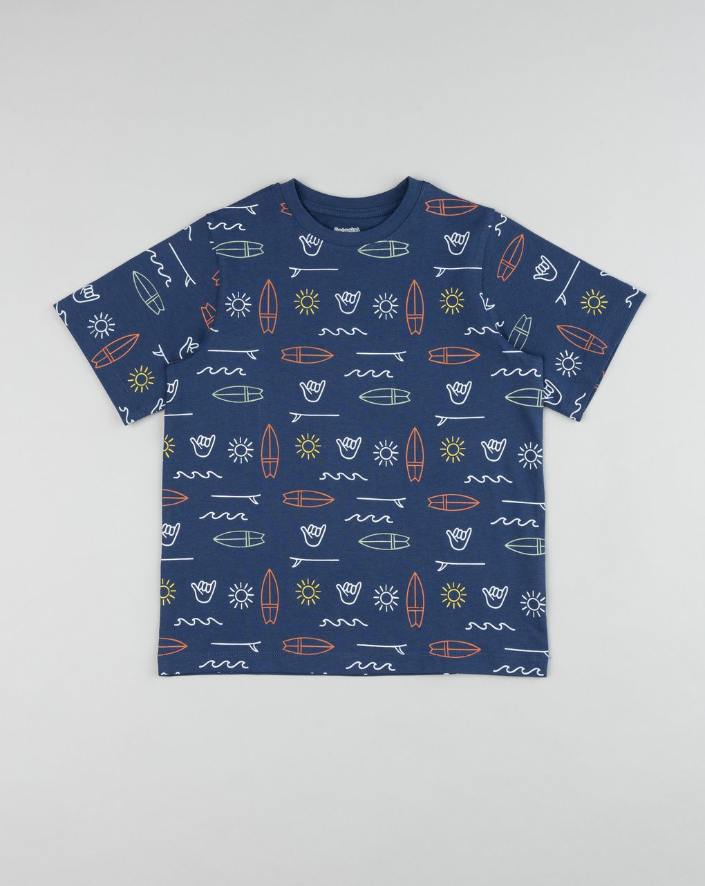 Shorts mezza manica blu bambino surf